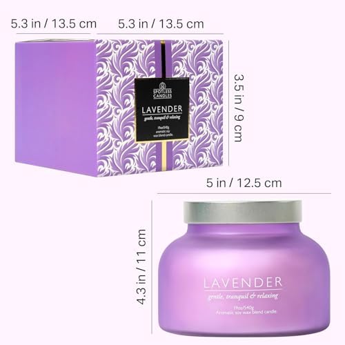 Lavander Volcano Jar Candle with Wooden Wick 19oz