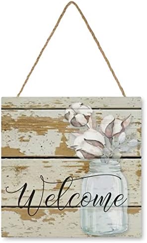 Rustic Wood Sign 12x12 Inch Decorative Wall Art