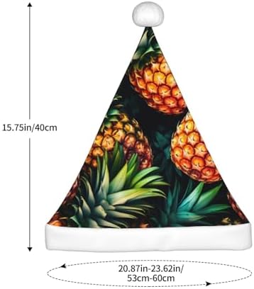 QinZheng Tropical Pineapple Santa Hat for Women Adult