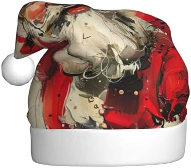 Merry Christmas Santa Hat Plush Funny Adult Party Headwear