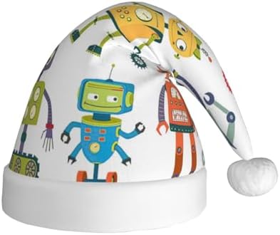 QinZheng Cute Cartoon Robots Santa Hat
