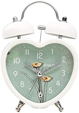 SweetMmj Metal Silent Alarm Clock with Night Light