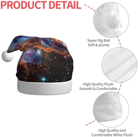 QinZheng Universe Galaxy Santa Hat for Women