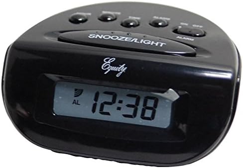 Equity by La Crosse Snooze Alarm Clock Black