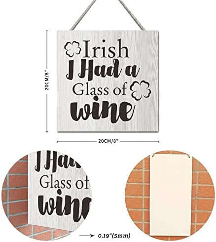 Vrurinss 8x8 Inch Decorative Wood Sign Plaque