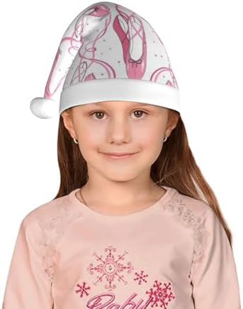 Pink Ballet Shoes Santa Hat Christmas Party Headwear
