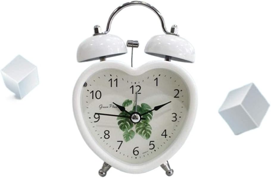 Metal Silent Alarm Clock with Night Light