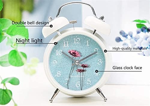 Metal Silent Alarm Clock with Night Light