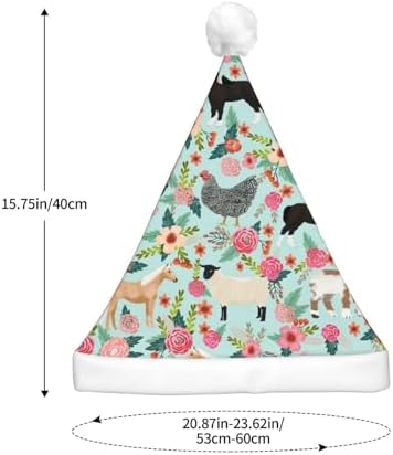QINZHENG Farm Animal Santa Hat with LED Lights