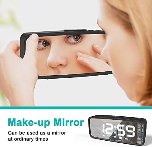 VAUNO Radio Alarm Clock with FM Radio and Adjustable Brightness