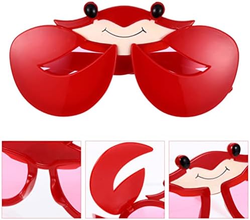PRETYZOOM 3 Pcs Funny Crab Sunglasses for Parties