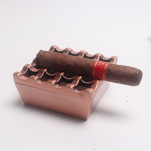 NIWONS Metal Ashtray Windproof for Home Hotel Garden and Desktop Use