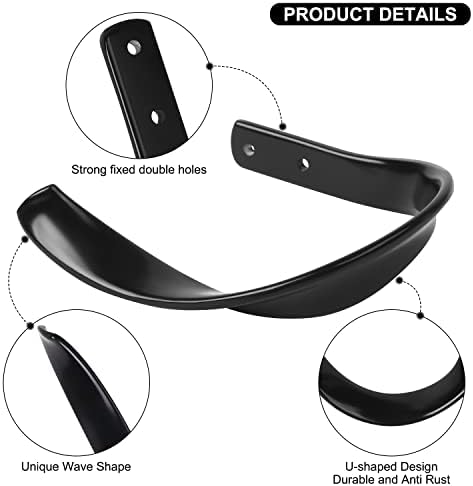 Decorative Aluminum Curtain Holdbacks for Window Dcor Black