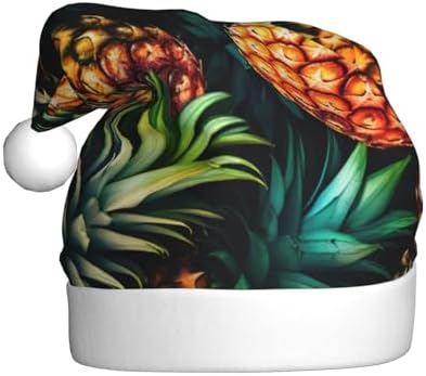QinZheng Tropical Pineapple Santa Hat for Women Adult