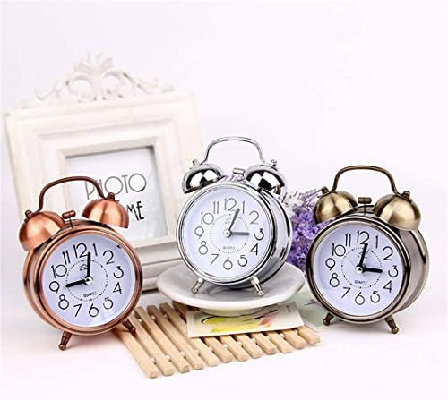 Retro Double Bells Alarm Clock with Nightlight 1