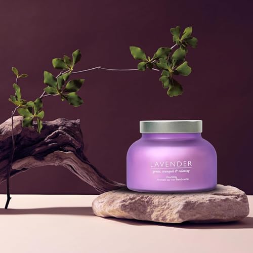 Lavander Volcano Jar Candle with Wooden Wick 19oz