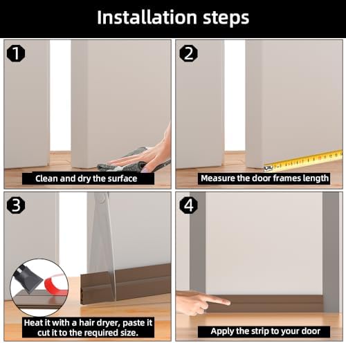 Ormeein Door Draft Stopper 39inch Brown