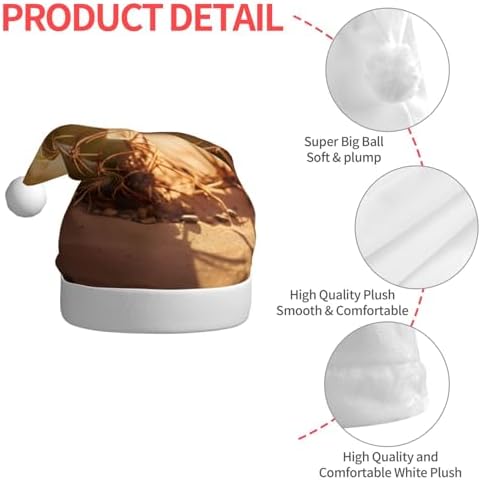 Qin Zheng Desert Cactus Print Santa Hat for Women