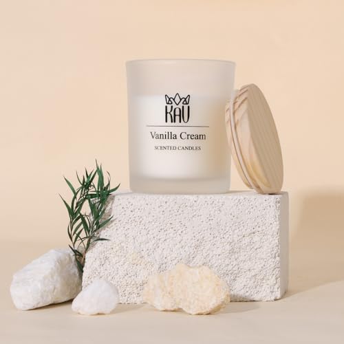 KAV Scented Candle - Vanilla Cream Sweet Vanilla Coffee