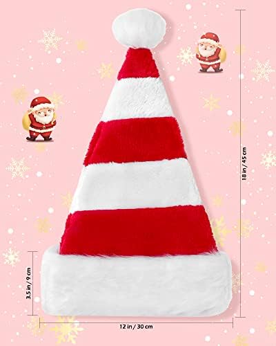 Santa Hat for Adults Christmas Party Plush Headwear