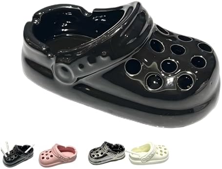 Croc Design Ceramic Ashtray - Windproof Cigar Cigarette Holder with Deep Basin
