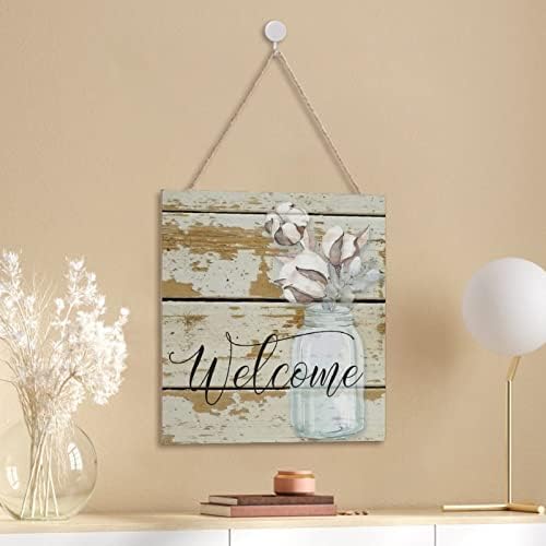 Rustic Wood Sign 12x12 Inch Decorative Wall Art