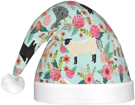 QINZHENG Farm Animal Santa Hat with LED Lights