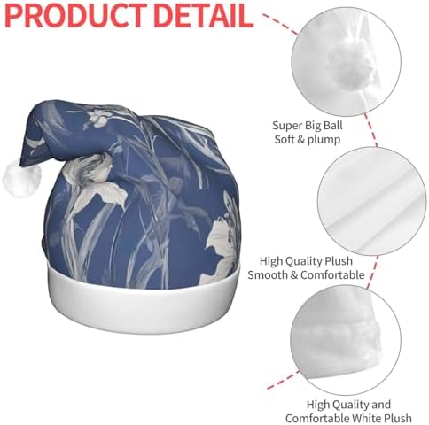 Bluebell Design 03 Christmas Santa Hat Plush Light Up Funny Adult Party Hat