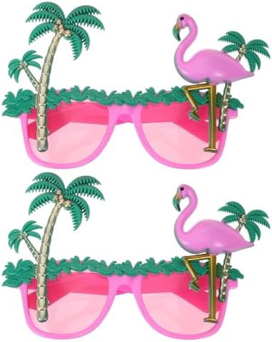 Flamingo Themed Party Sunglasses with Novelty Design