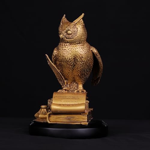 Handmade Owl Statue for Home Decor and Desk