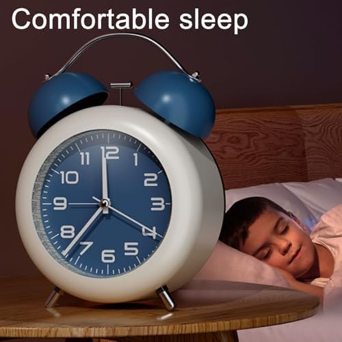 Multifunctional Metal Alarm Clock with Double Bell