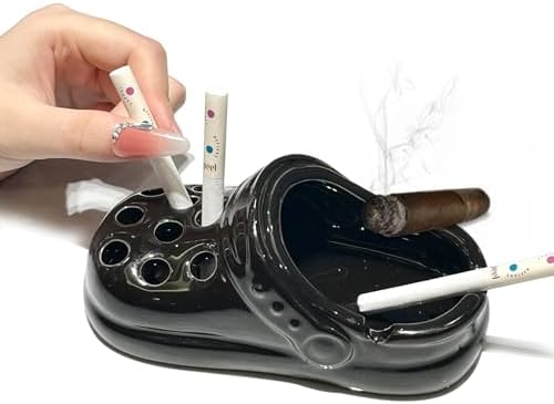 Creative Clogs Ceramic Ashtray for Home and Office