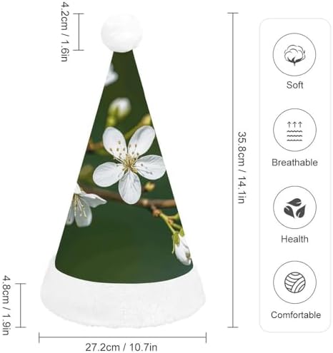 Santa Hat Plush Christmas Headwear for Adults