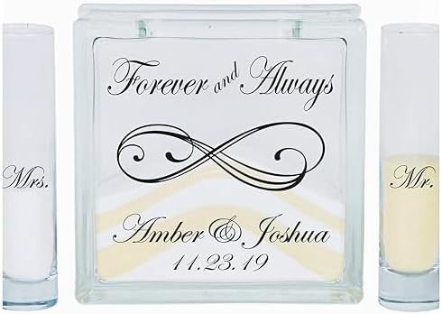 Personalized Infinity Unity Sand Ceremony Set with Lid