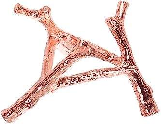 MECCANIXITY Alloy Crystal Ball Display Holder Rose Gold Modern Pedestal