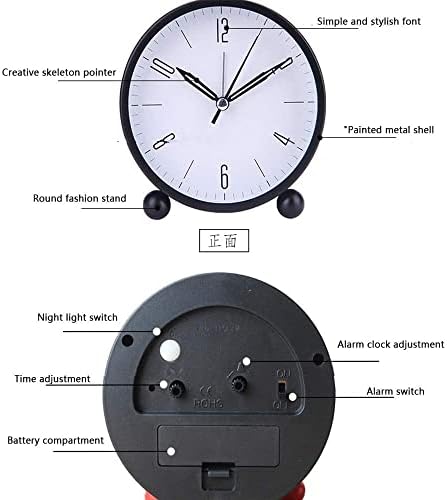 GeRRiT Double Bell Alarm Clock with Backlight 1
