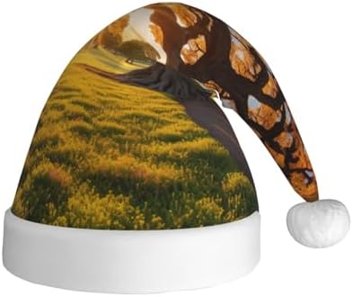 QinZheng Golden Sunset Tree Santa Hat