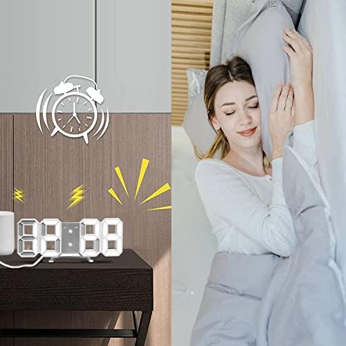 Digital Alarm Clock with 3 Brightness Levels and 1224Hr Display