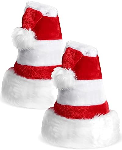Santa Hat for Adults Christmas Party Plush Headwear