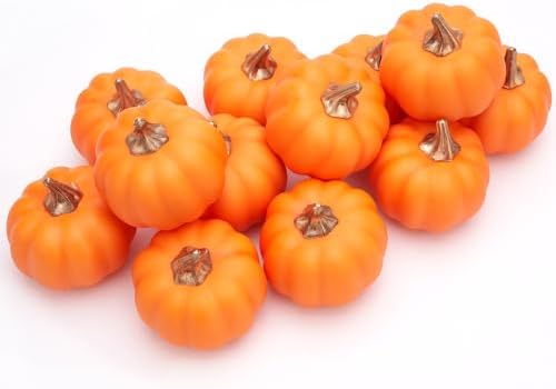 Osfvn Artificial Pumpkin Decor Set of 12
