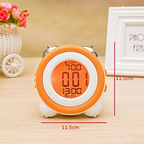 SweetMmj Mechanical Double Bell Alarm Clock with 4-in-1 Display