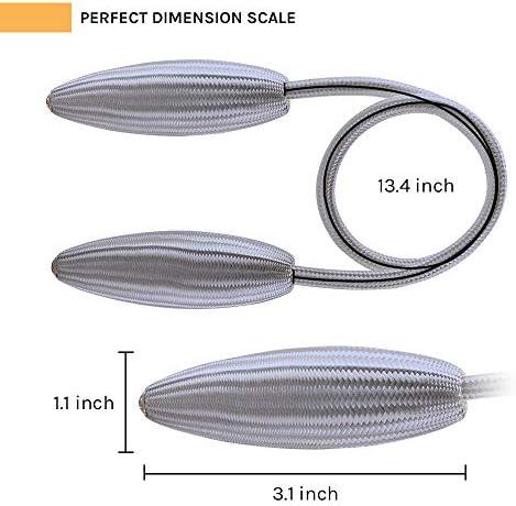 NICEEC 4 Pack Crystal Curtain Holdbacks No Drill Installation