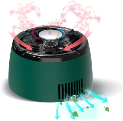 Smokeless Ashtray for Home and Office with Air Purification