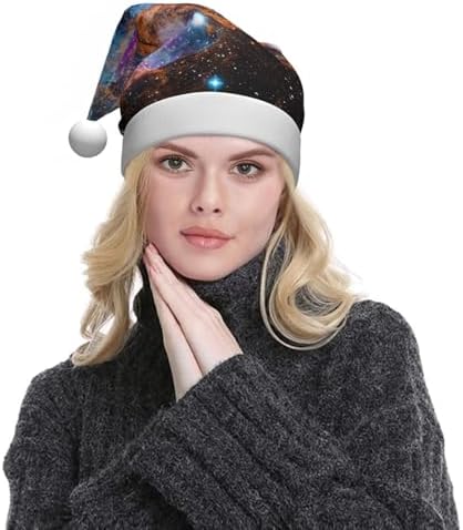 QinZheng Universe Galaxy Santa Hat for Women