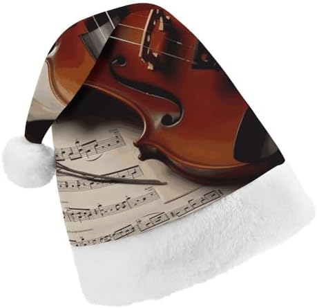 Santa Hat Violin Sheet Music Christmas Party Headwear