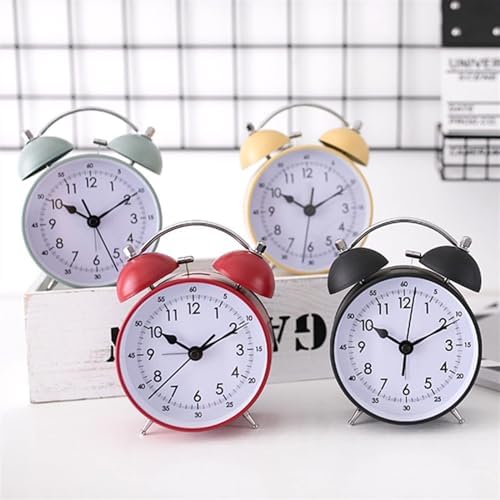 Loud Double Bell Alarm Clock with Silent Movement