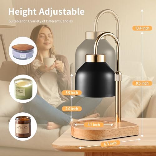 MOMIUCO Candle Warmer Lamp with Timer Dimmer