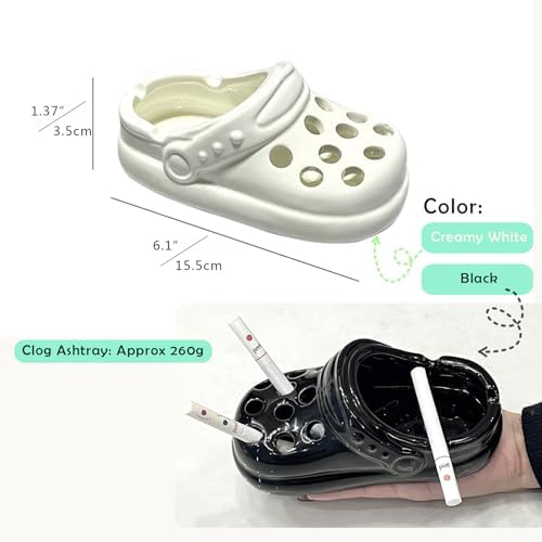 Creative Clogs Ceramic Ashtray for Home and Office