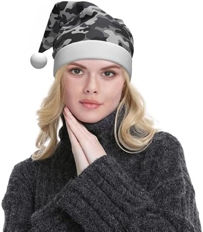 Abstract Camouflage Santa Hat for Christmas Party Favors