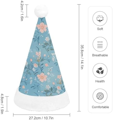 Santa Hat Light Blue Christmas Party Headwear